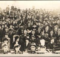 Postcard - Spectators at a football game